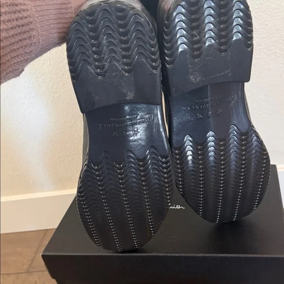 Paul Smith Black Leather Combat Boots - Picture 5 of 5